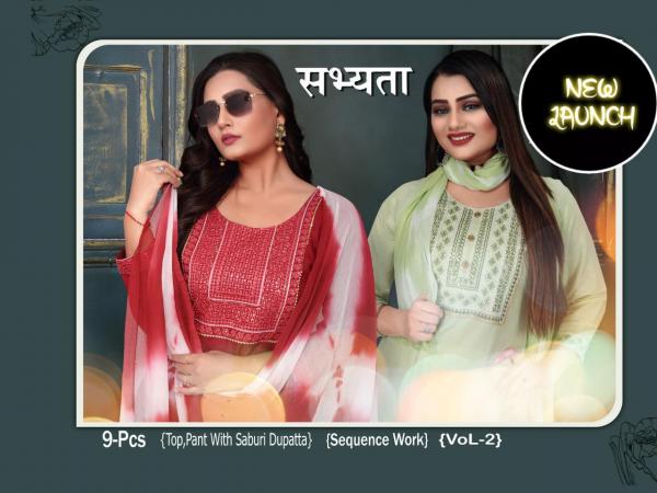 Beauty Queen Sabhayta Fancy Rayon Kurti With Bottom Dupatta Collection